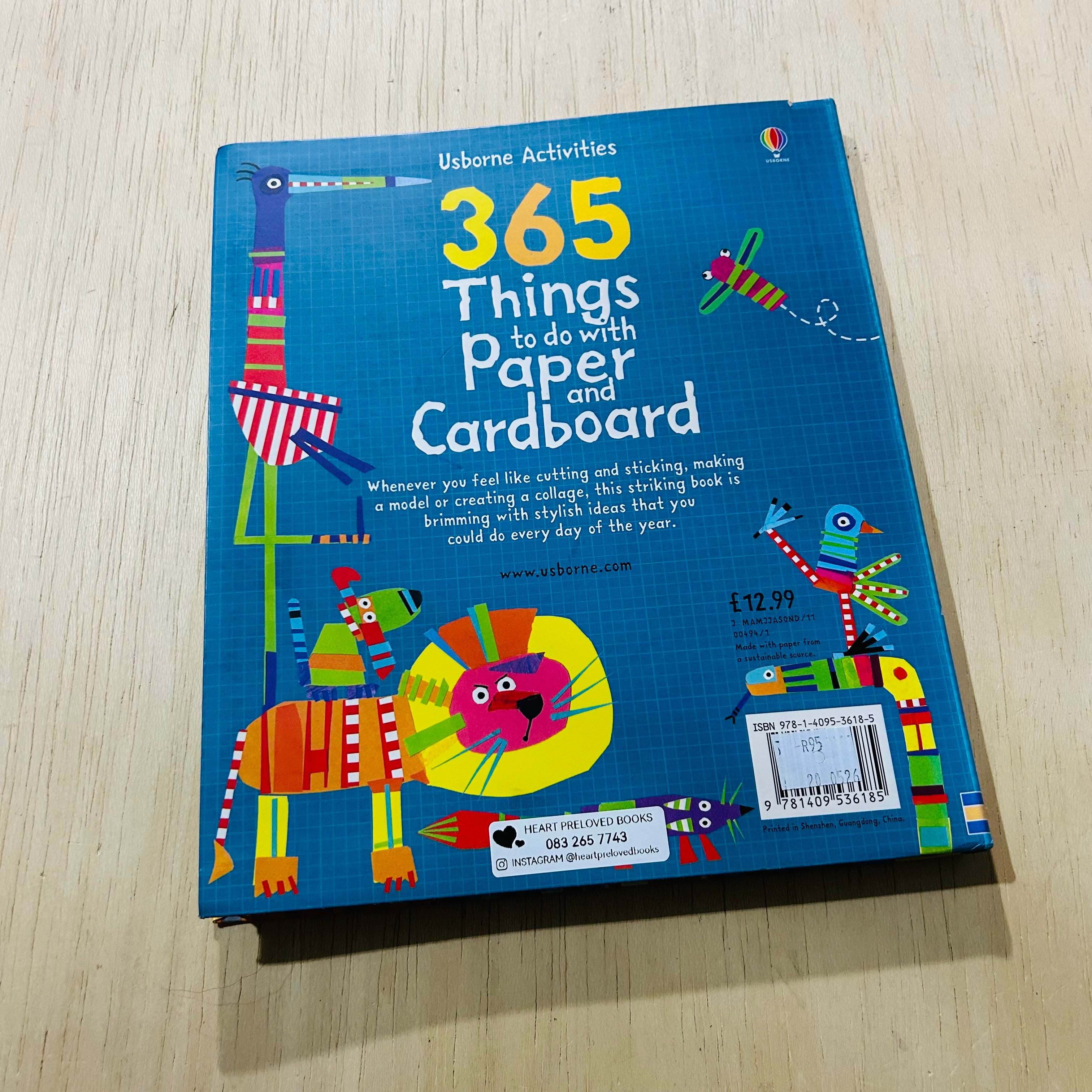 365 Things To Make and Do With Paper and Cardboard