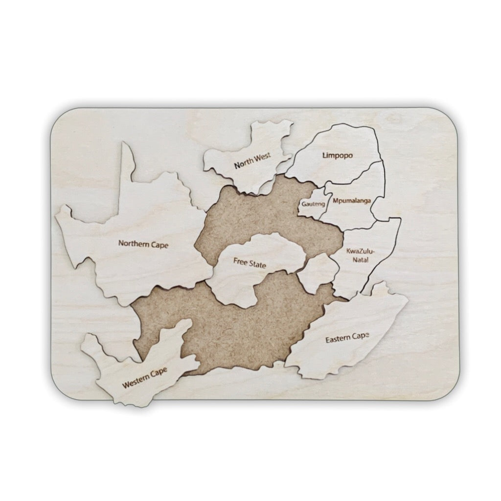 South Africa Provinces Wooden Puzzle – 250 x 180 mm