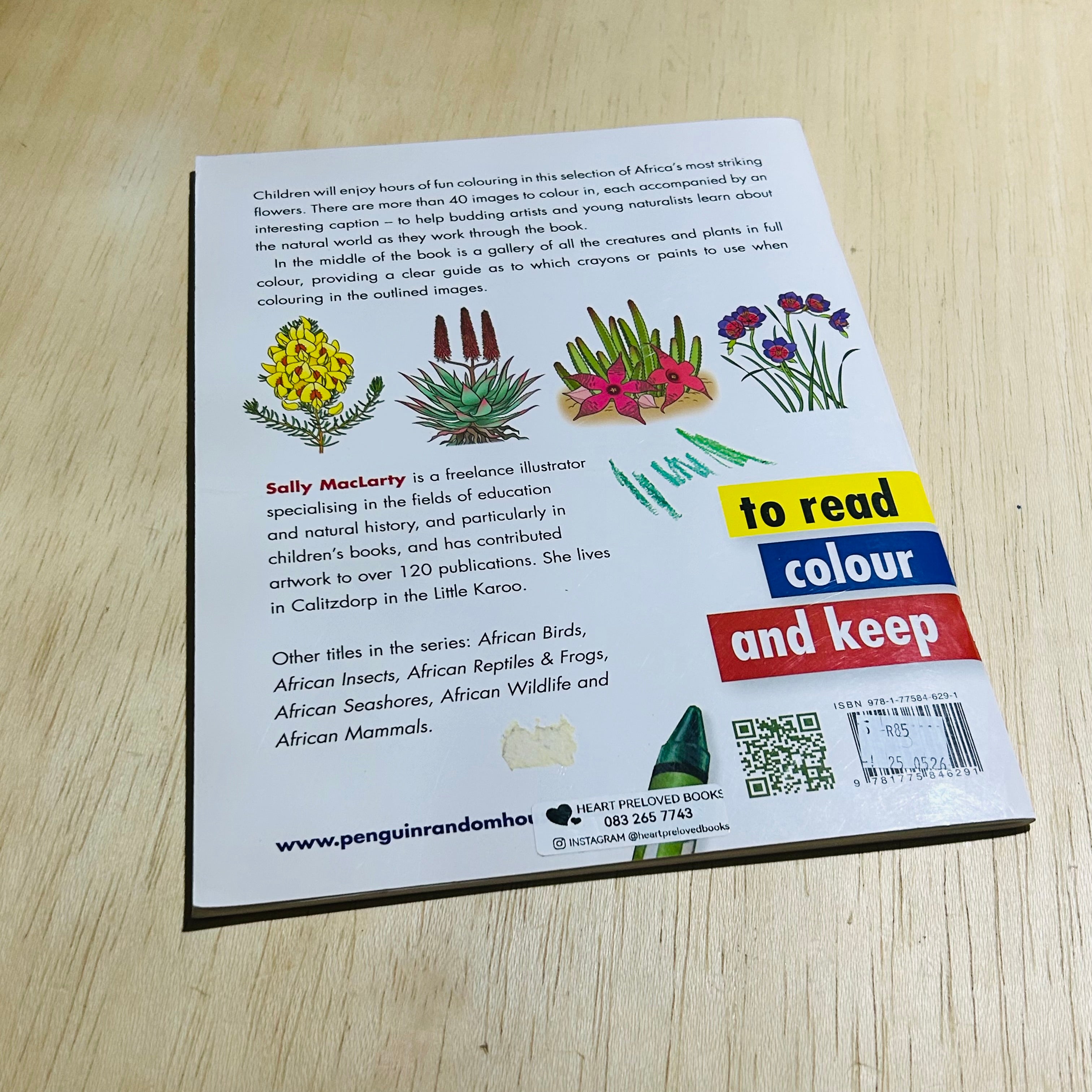 African Wild Flowers - To Read Colour and Keep