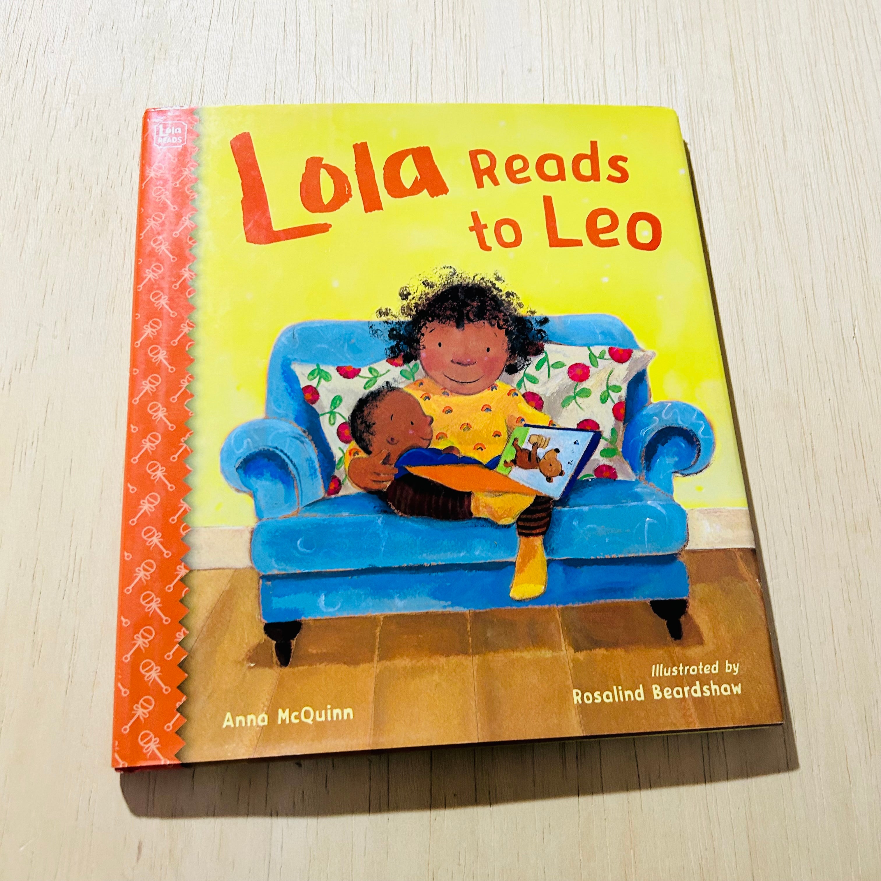 Lola reads To Leo