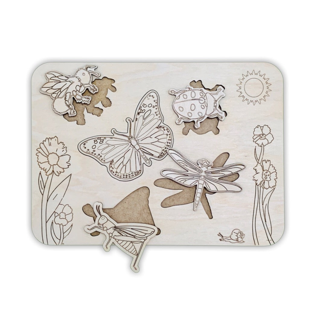 Garden Insects Wooden Puzzle – 250 x 180 mm