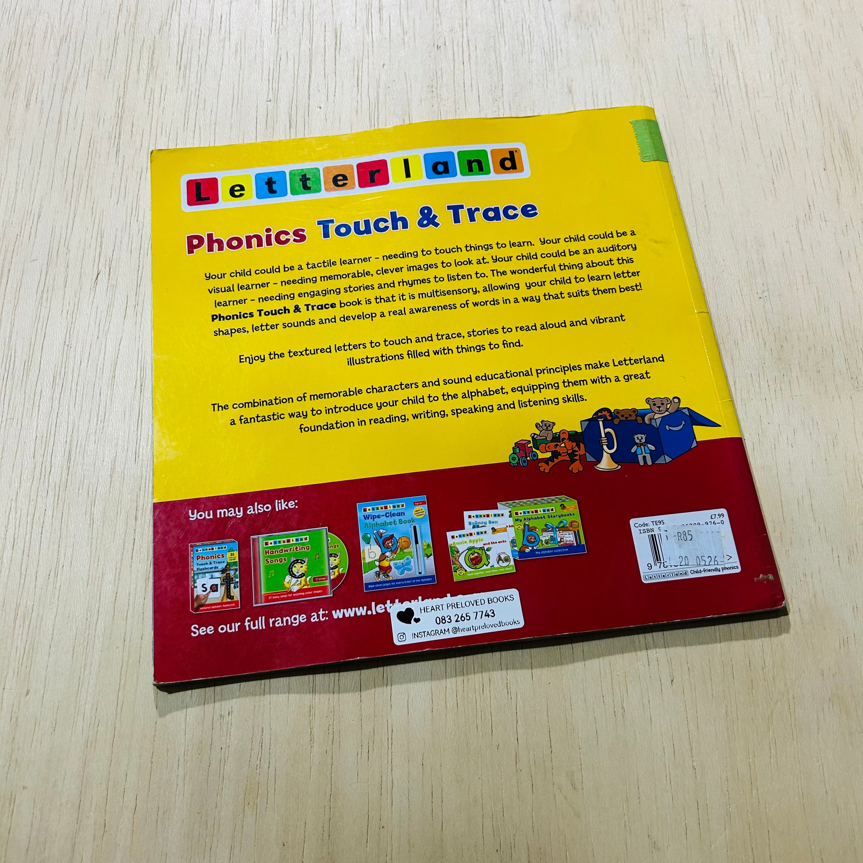 Letterland Phonics Touch and Trace