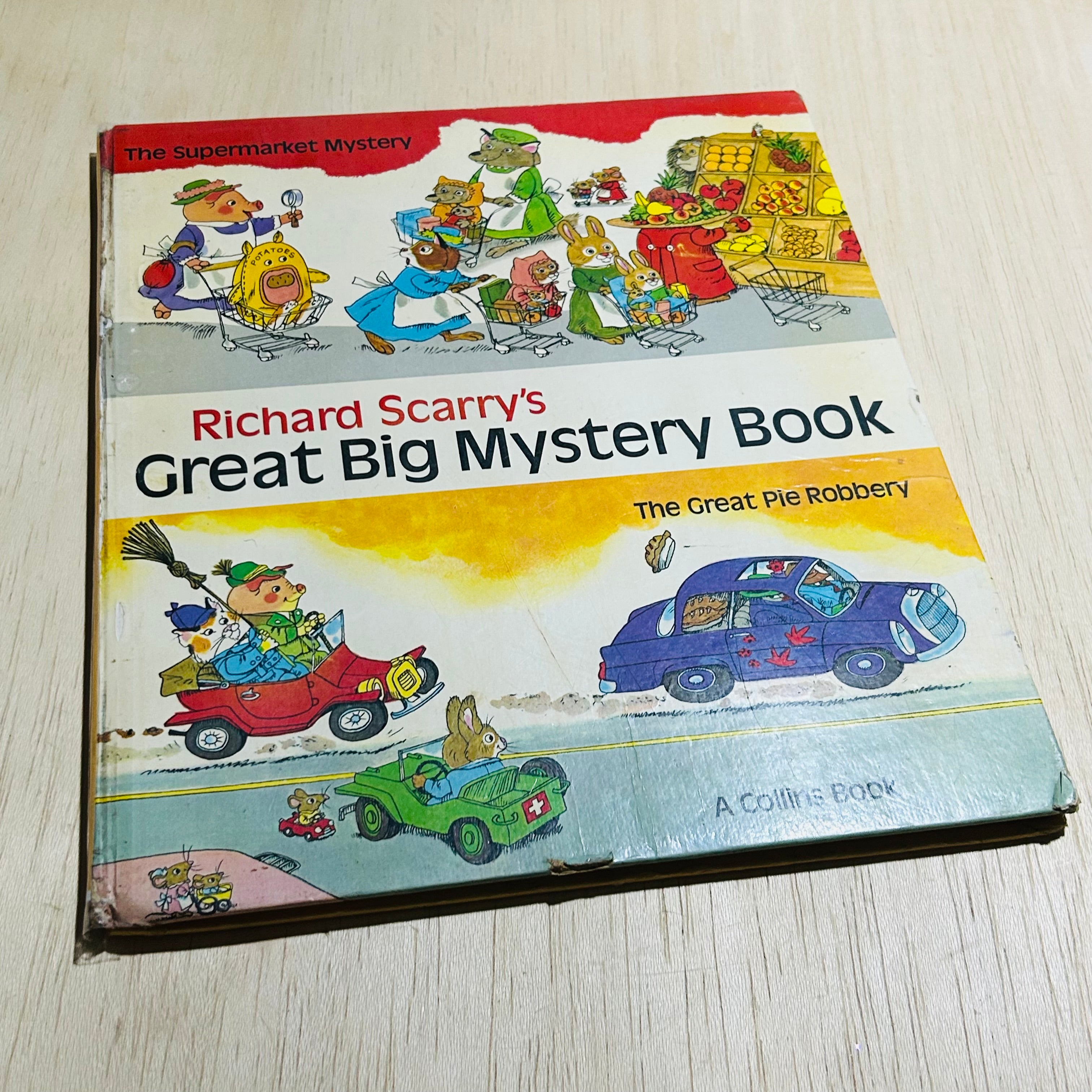 Richard Scarry's Great Big Mystery Book - Vintage Hardcover
