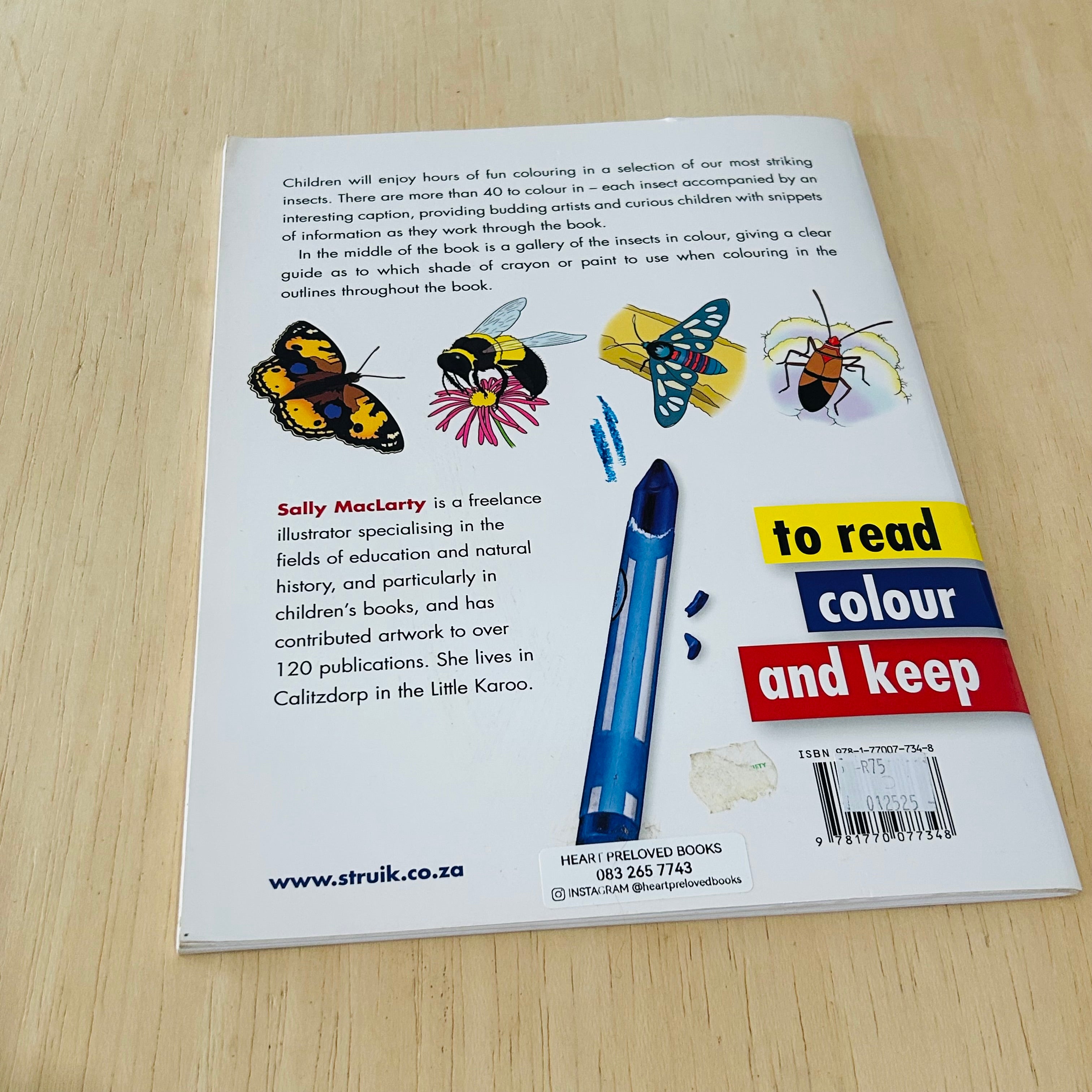 African Insects - To Read Colour and Keep