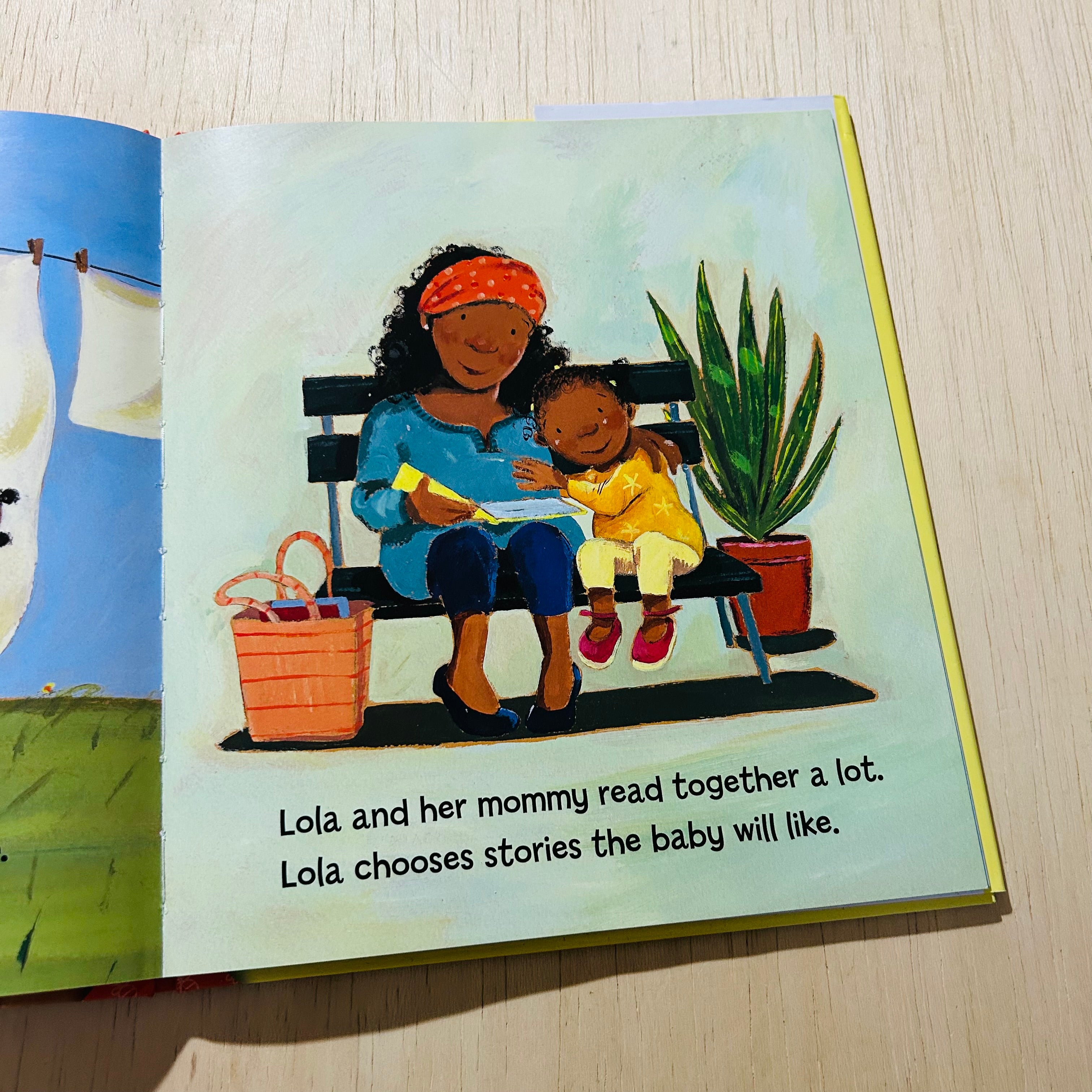 Lola reads To Leo