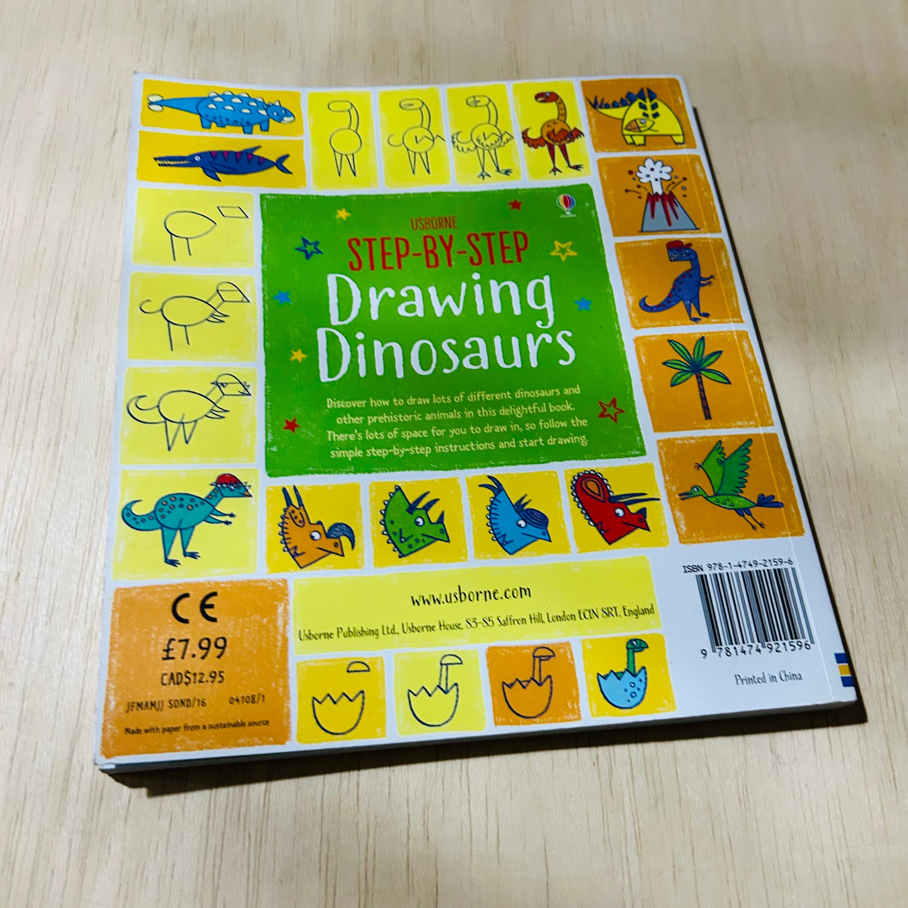 Ste-By-Step Drawing Dinosaurs