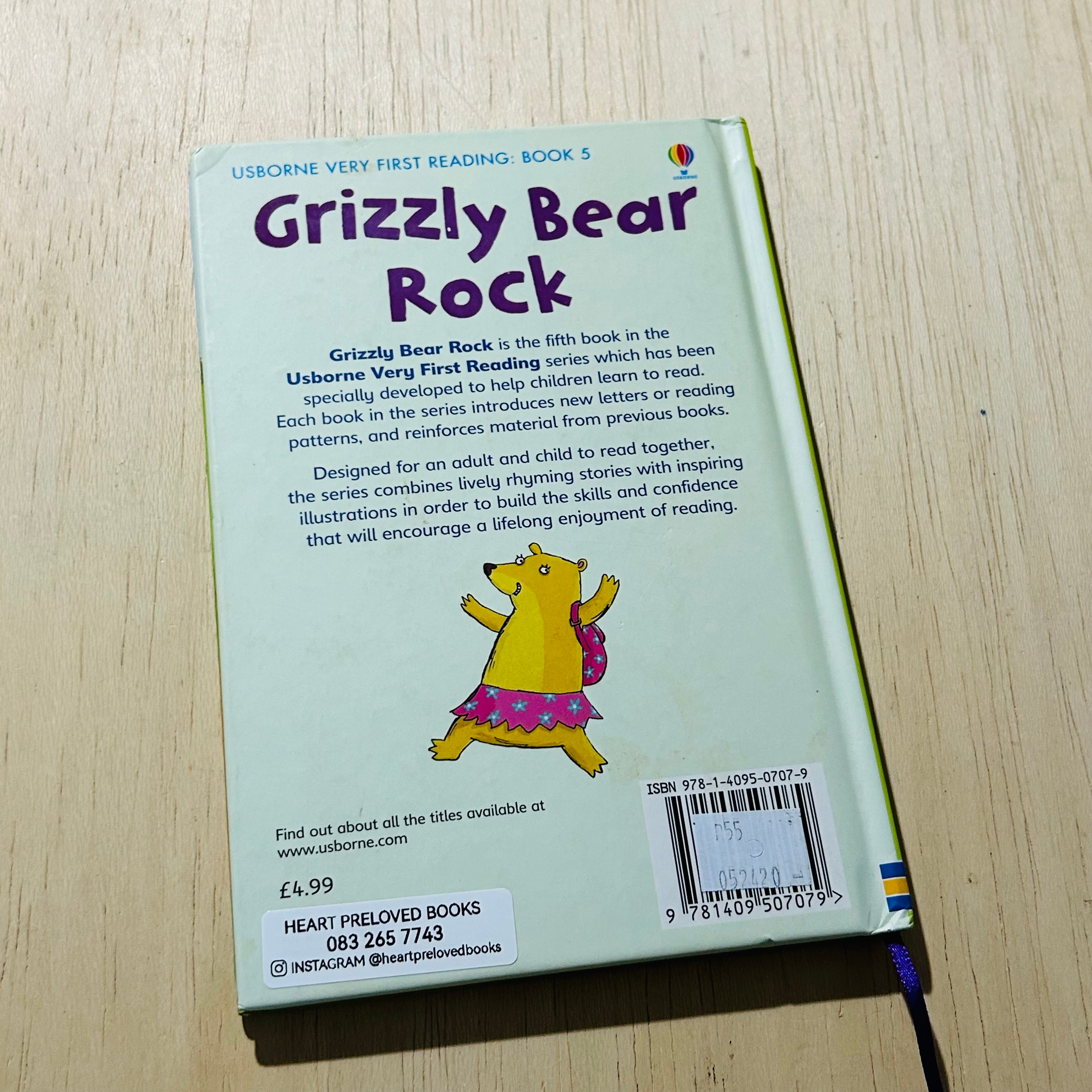 Usborne Grizzly Bear Rock - Hardcover