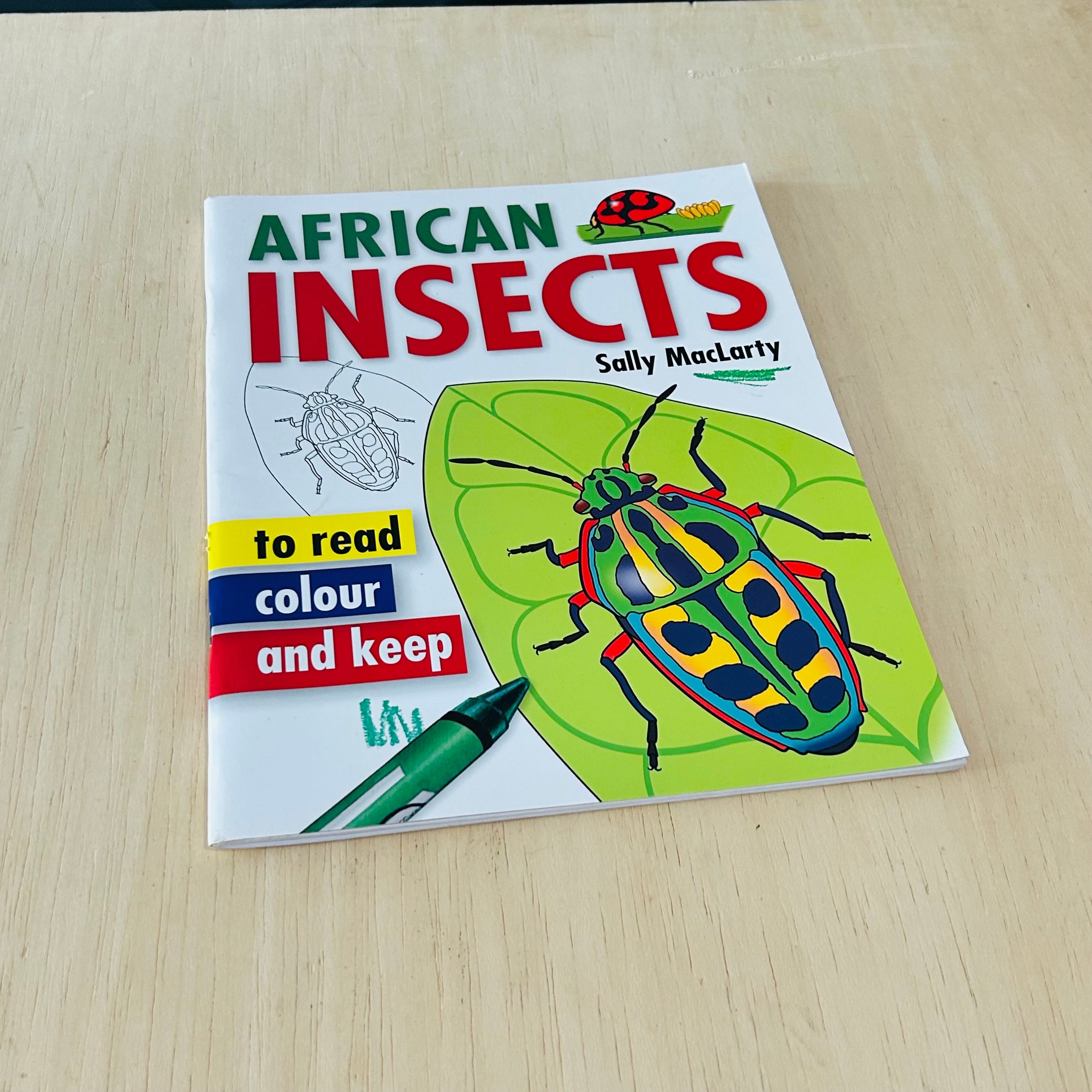 African Insects - To Read Colour and Keep